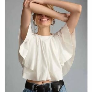 Brand New MAEVE RUFFLED SWING BLOUSE